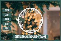 Paper Cut Christmas frame, Baby Photo Frame template Product Image 1