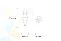 5 Ramadan decoration, ceiling EID Decor, Papercraft template Product Image 4