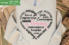 Granny Heart Shape SVG | Mother&#039;s Day Heart SVG PNG Product Image 2