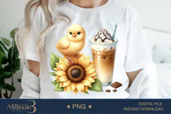 Coffee Lovers Animals PNG | Cute Animal PNG with Coffee Product Image 1