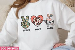 Peace Love Farm PNG, Beauty Farm Sublimation Product Image 2