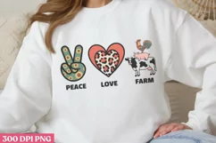 Peace Love Farm PNG, Beauty Farm Sublimation Product Image 2