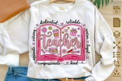 Teacher PNG, Glitter Teacher PNG, Teacher Appreciation PNG, Product Image 1