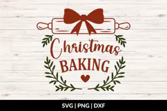 Christmas Kitchen - Rolling Pin SVG, PNG, DXF Product Image 1