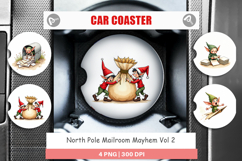 North Pole Mailroom Mayhem Car Coaster Product Image 1