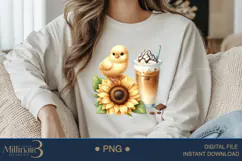 Coffee Lovers Animals PNG | Cute Animal PNG with Coffee Product Image 3