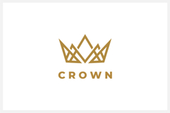 Abstract Crown Logo Design Vector Illustration Product Image 1