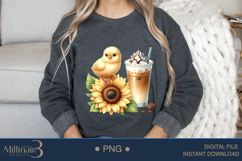 Coffee Lovers Animals PNG | Cute Animal PNG with Coffee Product Image 4