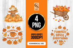 Pumpkin Spice Farm Clipart Sublimation PNG Product Image 1