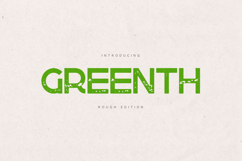 Greenth Rough Sans Serif Typeface Product Image 1