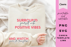 Inspirational Quote Sweatshirt Design, Editable &amp; Printable Product Image 1