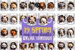 Funny Spring Animals Break Through Mug Wrap Bundle Product Image 1