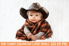 Baby Cowboy Sublimation Clipart Product Image 1