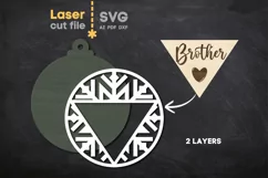 Family Christmas Tree Toy SVG laser cut file for Glowforge Product Image 2