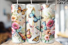 Butterflies Tumbler Sublimation - Tumbler PNG Design Product Image 1