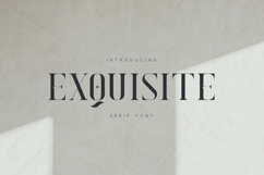 EXQUISITE Elegant Serif Font Product Image 1