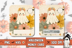Cute Halloween Ghost Gift Card Printable, Money Card Design Product Image 1