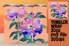 Vivid 20oz Floral Pattern Tumbler Prints Product Image 1