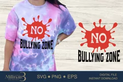 No Bullying Zone SVG PNG Sublimation |Anti Bullying Days Product Image 1