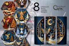 Christmas quiling | 8 Skinny Tumbler Sublimation designs Product Image 1