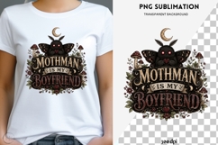 Mothman Is My Boyfriend PNG | Dark Cottagecore Cryptid Product Image 1