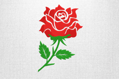 Red Rose Elegance Embroidery Design File Product Image 1