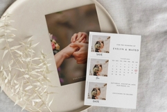 Calendar Save The Date Template with Photo Product Image 1