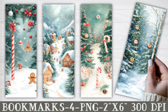 Gingerbread Forest Christmas Bookmark Product Image 1