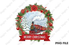Christmas Train Clipart Product Image 1
