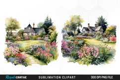 Garden Lawns Art Clipart Product Image 1