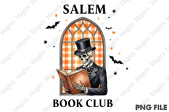Salem Book Club Retro Halloween PNG Product Image 1