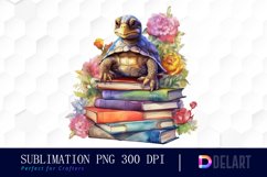 Turtle Sitting on Stack Sublimation Art Product Image 1