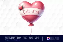 Watercolor Valentines Day Girl Clipart, Sublimation Art Product Image 1