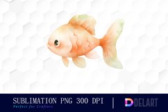 Watercolor Pastel Underwater Life Sublimation Clipart Product Image 1