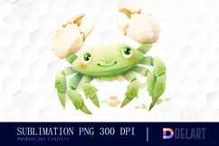 Watercolor Sea Animal Clipart, Sublimation Art Product Image 1