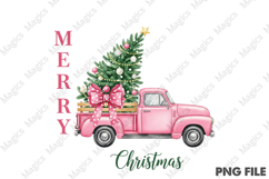 Merry Christmas Truck Png Product Image 1