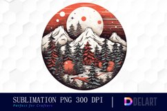 Watercolor Minimalist Retro Christmas Clipart Fun Product Image 1