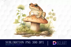 Watercolor Woodland Animal Illustration Clipart Product Image 1