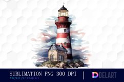 Lighthouse Watercolor Clipart Product Image 1