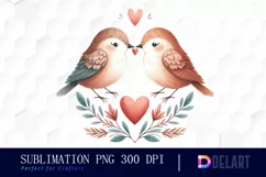 Watercolor Boho Woodland Animal Couple Clipart, Artwork Product Image 1