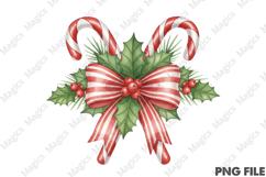 Candy Cane Merry Christmas Png Product Image 1