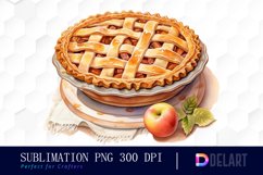Watercolor Summer Apple Clipart Image Product Image 1