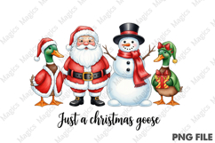 Just a Christmas Goose Png Product Image 1