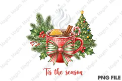 Tis the Season Retro Christmas Santa | Christmas Quotes Product Image 1