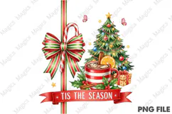 Tis the Season Retro Christmas Santa | Christmas Quotes Product Image 2
