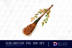 Watercolor Fantasy Earth Witch Clipart, PNG Product Image 1