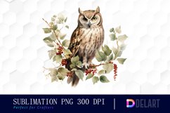 Watercolor Vintage Christmas Clipart, Sublimation Art Product Image 1