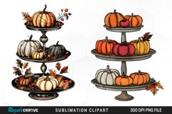 Cozy Thanksgiving Tiered Tray Artwork Clipart Product Image 1