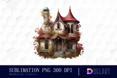 Watercolor Vintage Vampire Halloween PNG Clipart Product Image 1