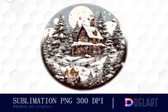 Watercolor Minimalist Retro Christmas PNG Clipart Product Image 1